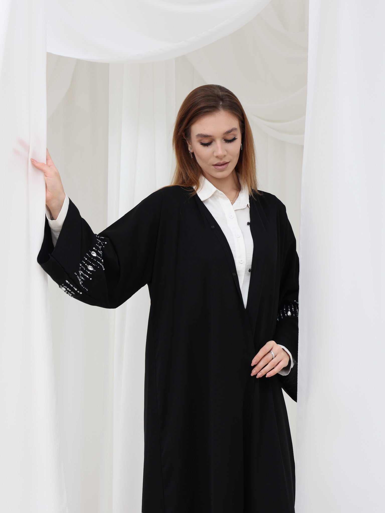 Sana Abaya, Lightweight Open Front Nida Abaya