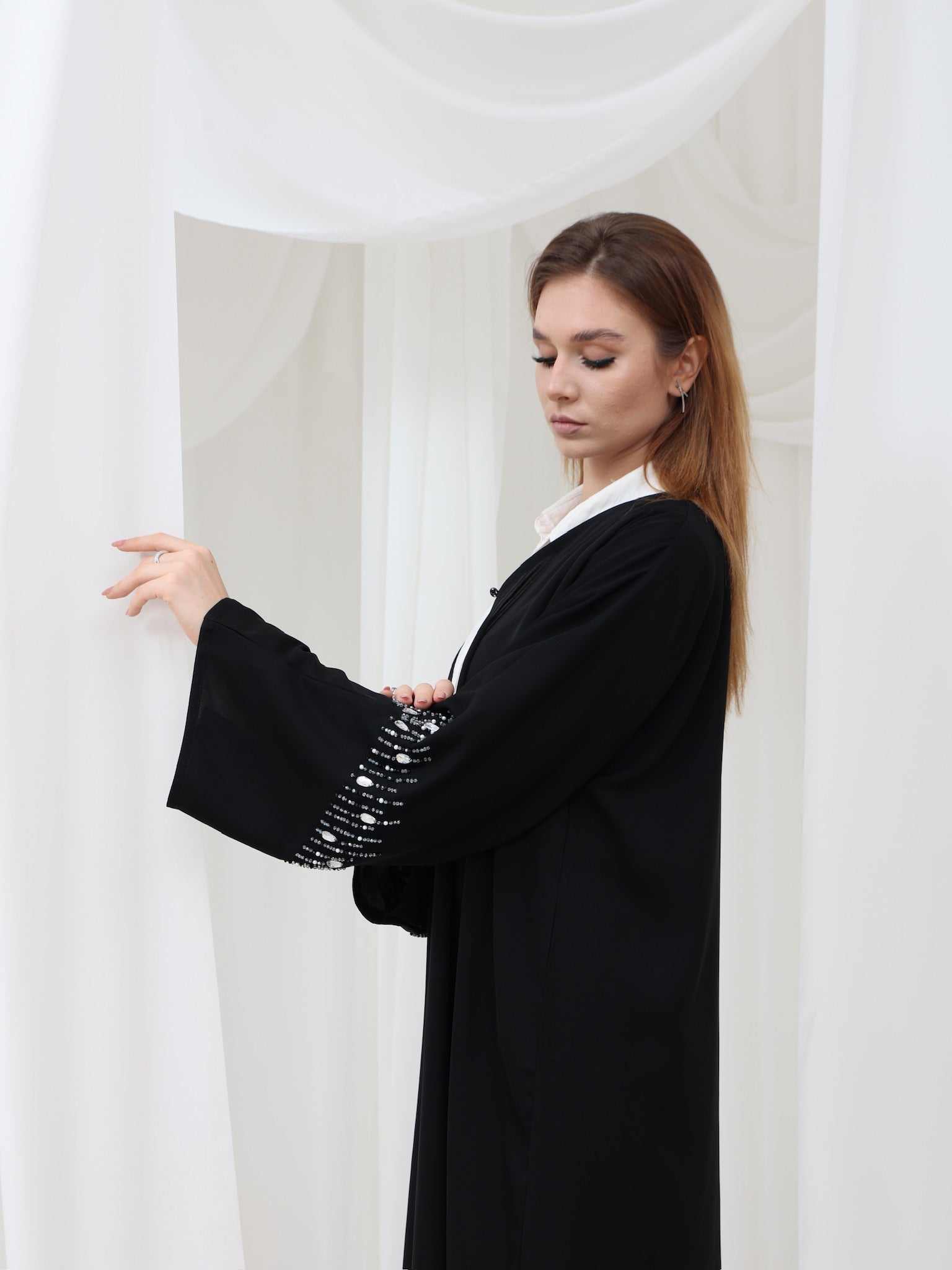 Lightweight Open Front Nida Abaya